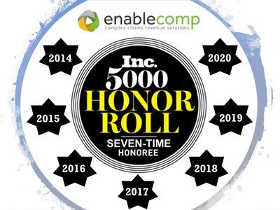 EnableComp Inc. 5000 Honor roll seven-time honoree graphic | EnableComp Available Nationwide.
