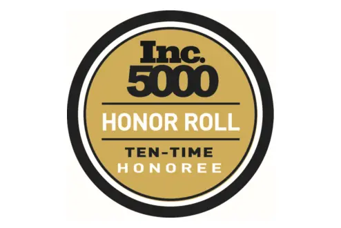 Inc. 5000 ten-time honoree graphic | EnableComp is available across the United States.