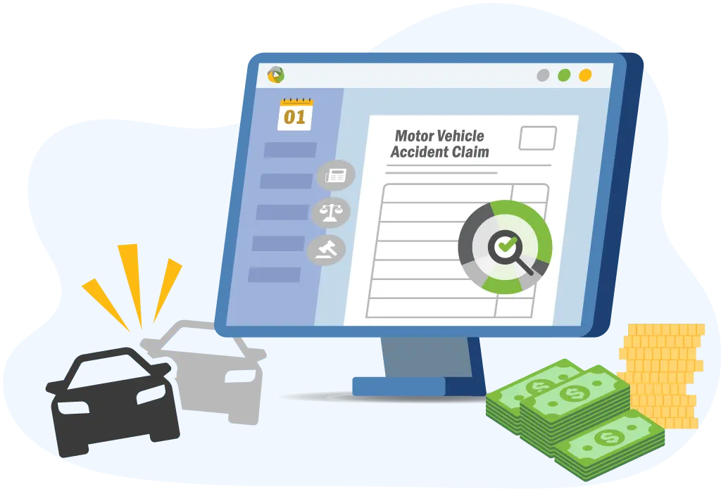 Motor vehicle accident liens filing through EnableComp